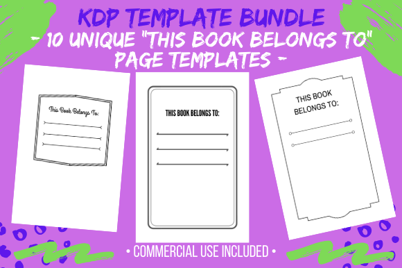 Download This Book Belongs to (10) Cover Pages - Premium Resources