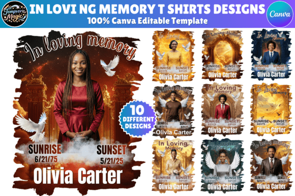 Download Memorial Shirt Design Editable Template - Editable template Collection