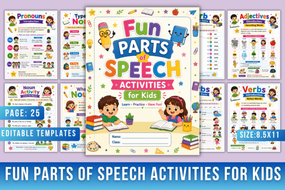 Download Fun Parts of Speech Activities for Kids - Activities Collection