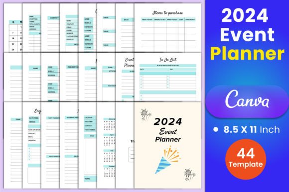 Download 2024 Event Planner Canva Interior - Event planner Collection