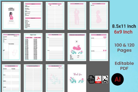 Download My 40 Weeks Pregnancy Journal - Pregnancy journal Collection