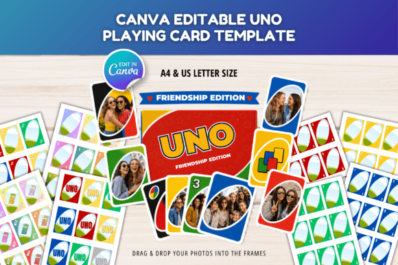 Download UNO Game Card Canva Editable Template - Editable template Collection
