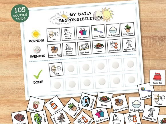 Download Kids Daily Routine Printable Chart - Daily routine Collection