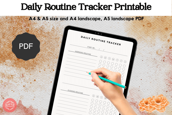 Download Simple Daily Routine Tracker Printable - Daily routine Collection