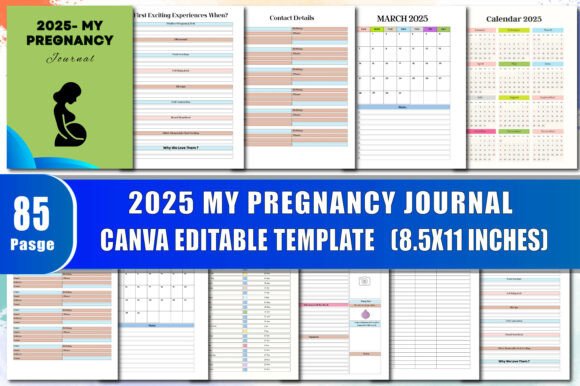 Download 2025 My Pregnancy Journal - Pregnancy journal Collection