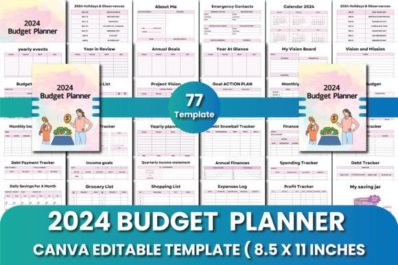 Download 2024 Budget Planner Canva Templates - Budget planner Collection