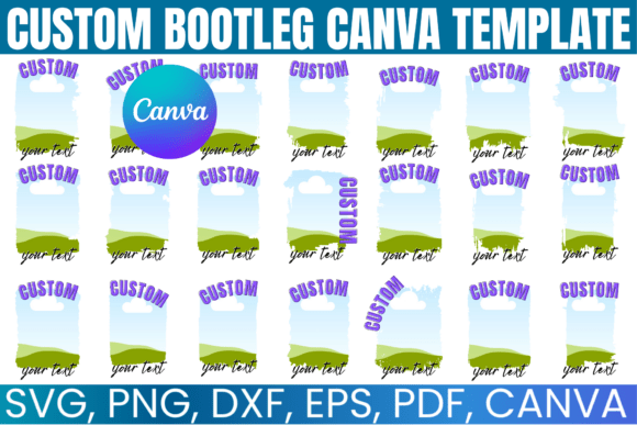 Download Bootleg Canva Editable Template Bundle - Editable template Collection