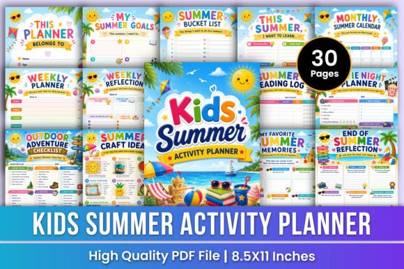 Download Kids Summer Planner | Fun &amp; Activities - Activities Collection