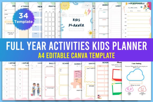 Download Full Year Activities Undate Kids Planner - Activities Collection