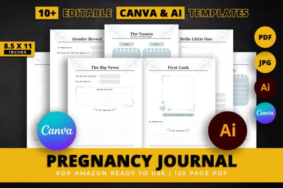 Download Pregnancy Journal - KDP Interior - Pregnancy journal Collection