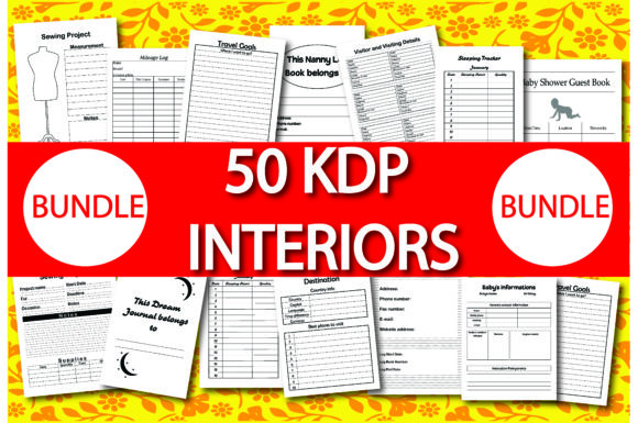 Download Bundle Pack 50 KDP Interiors - Bundle pack Collection