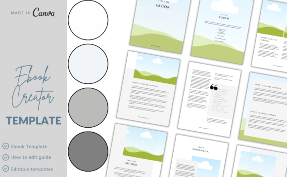 Download Canva Online EBook Editable Templates - Editable template Collection