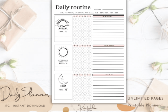 Download Daily Routine Tracker , A4 Size - Daily routine Collection