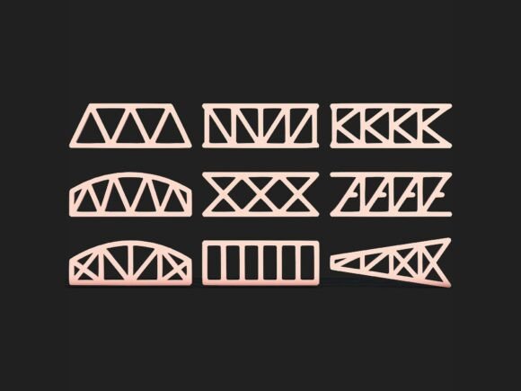 Download Steel Truss Girder SVG Bundle Pack - Bundle pack Collection
