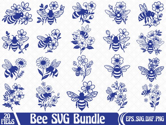 Download Floral Bee SVG Bundle Pack - Bundle pack Collection